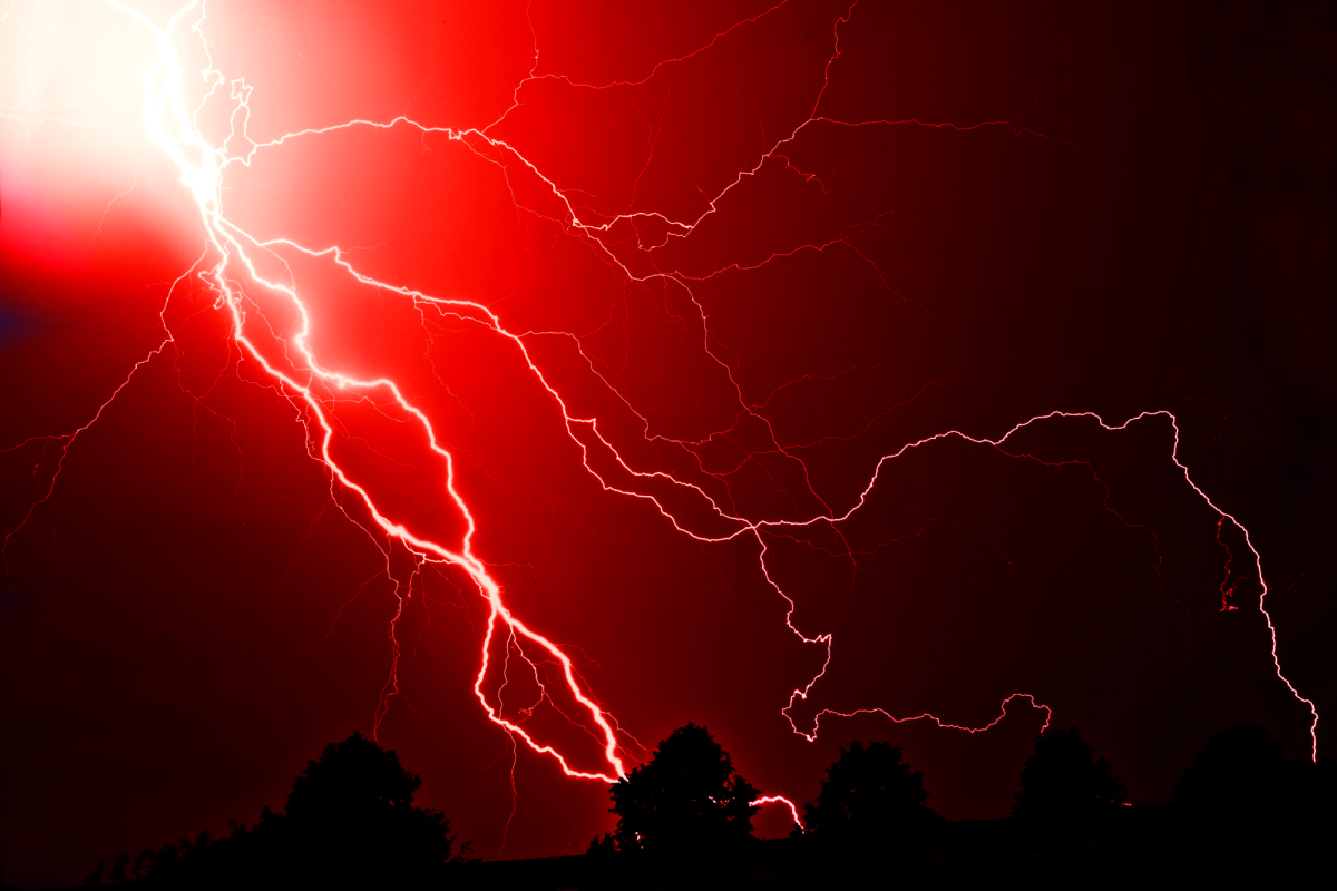 Молния в круге символ