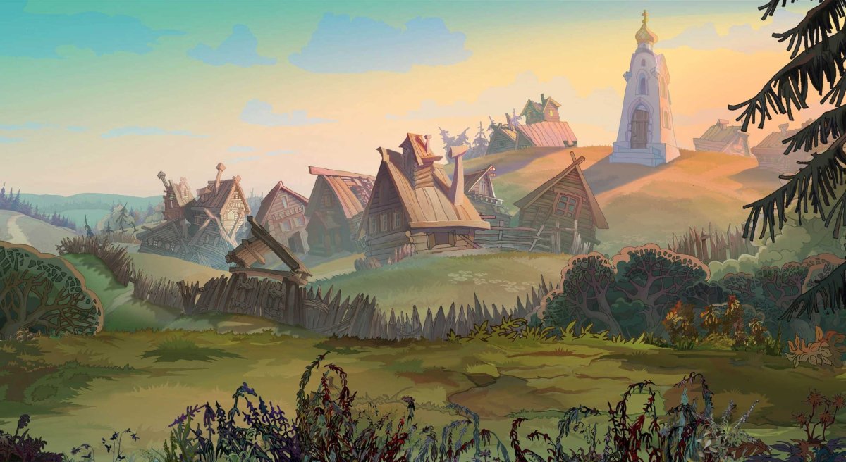 Алёша Попович и Тугарин змей деревня