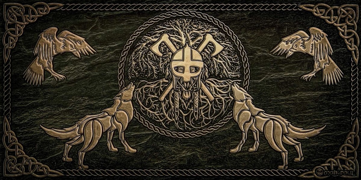 Волки Одина Гери и Фреки