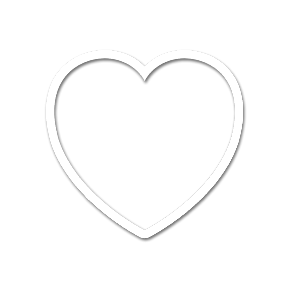 Белое сердечко