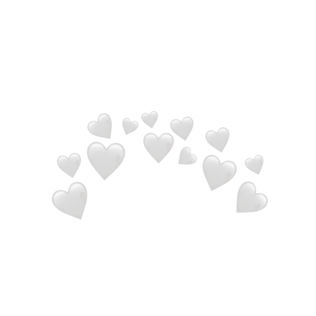 Белое сердечко на белом фоне