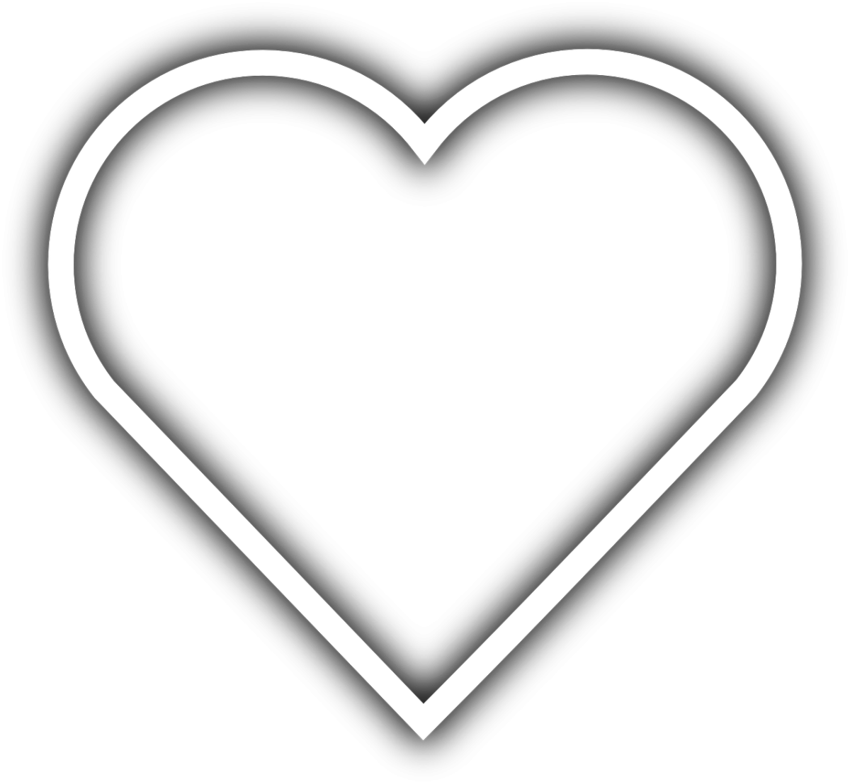 Белое сердечко