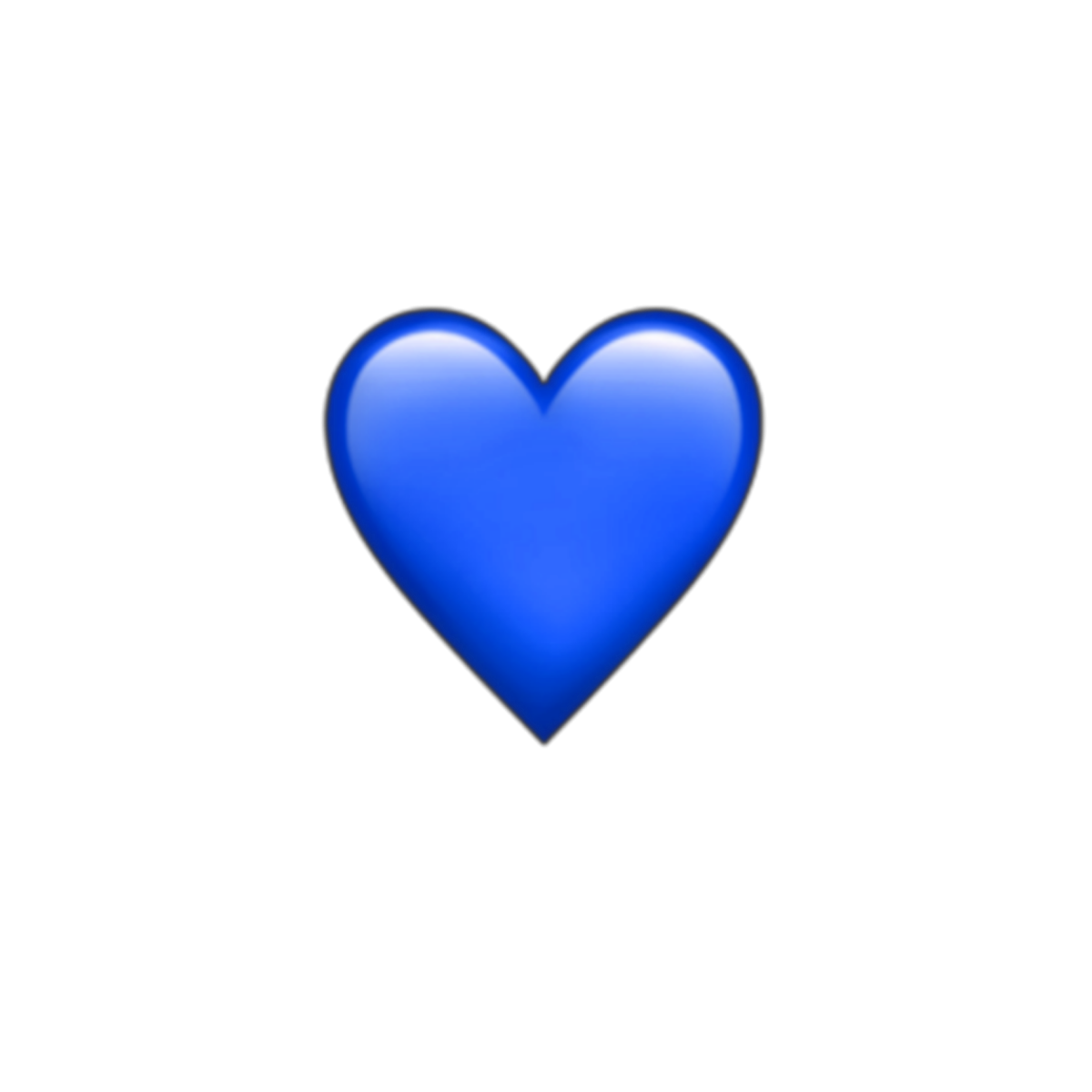 Эмодзи синее сердце