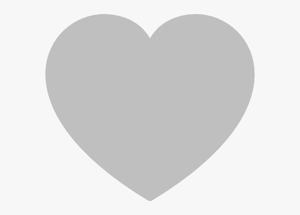 Серое сердечко