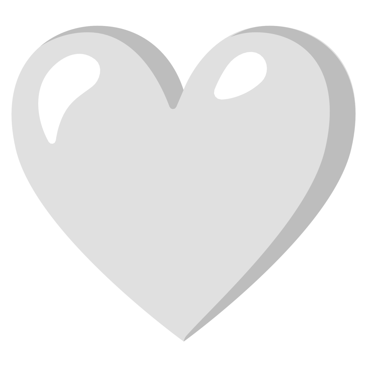 ЭМОДЖИ белое сердце