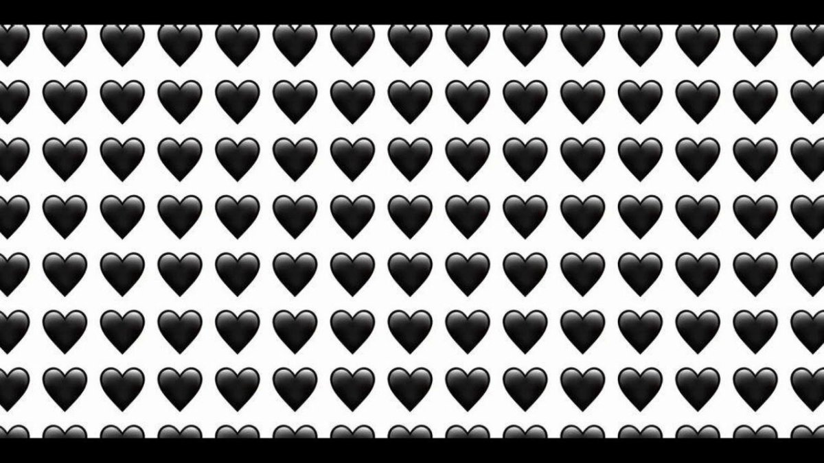 Чёрное сердечко в ВК