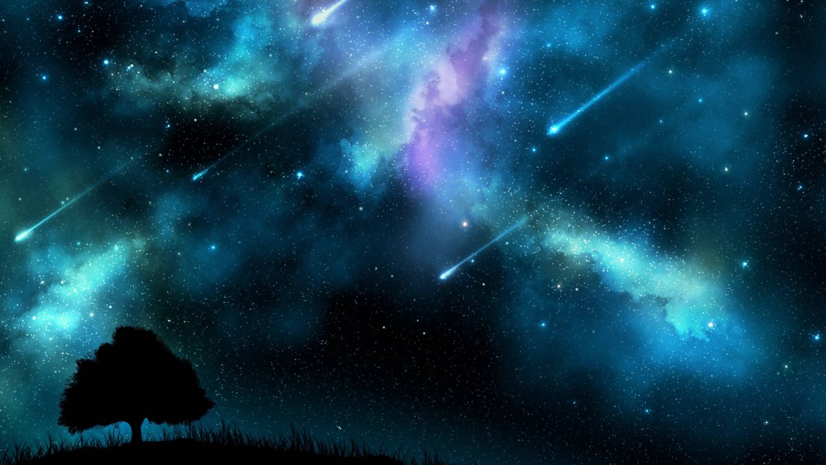 Метеоритный дождь обои