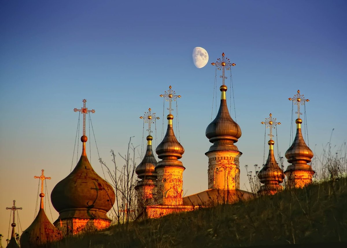 Оптина монастырь купола