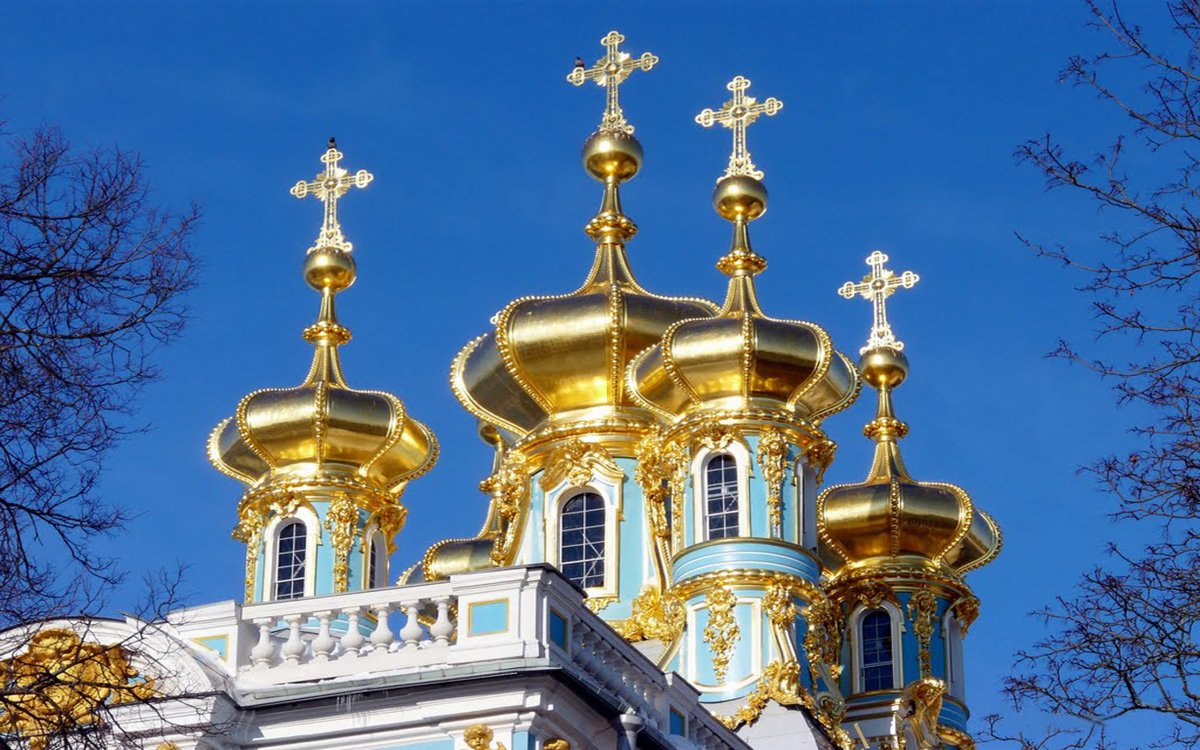 Золотые купола церквей храмов соборов мира