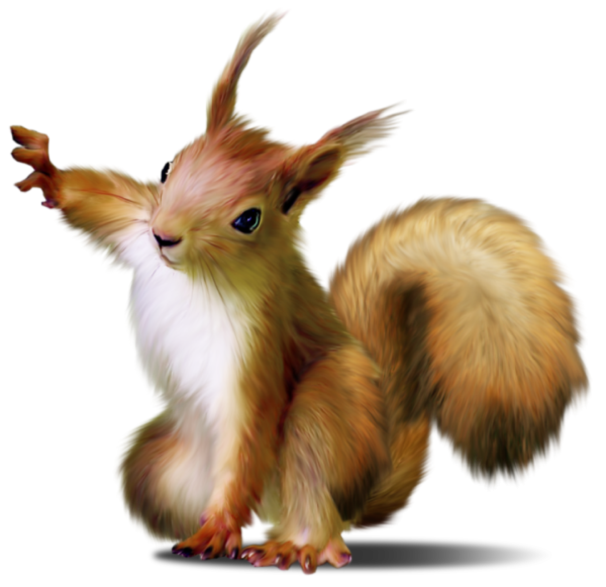 Лесные животные на прозрачном фоне