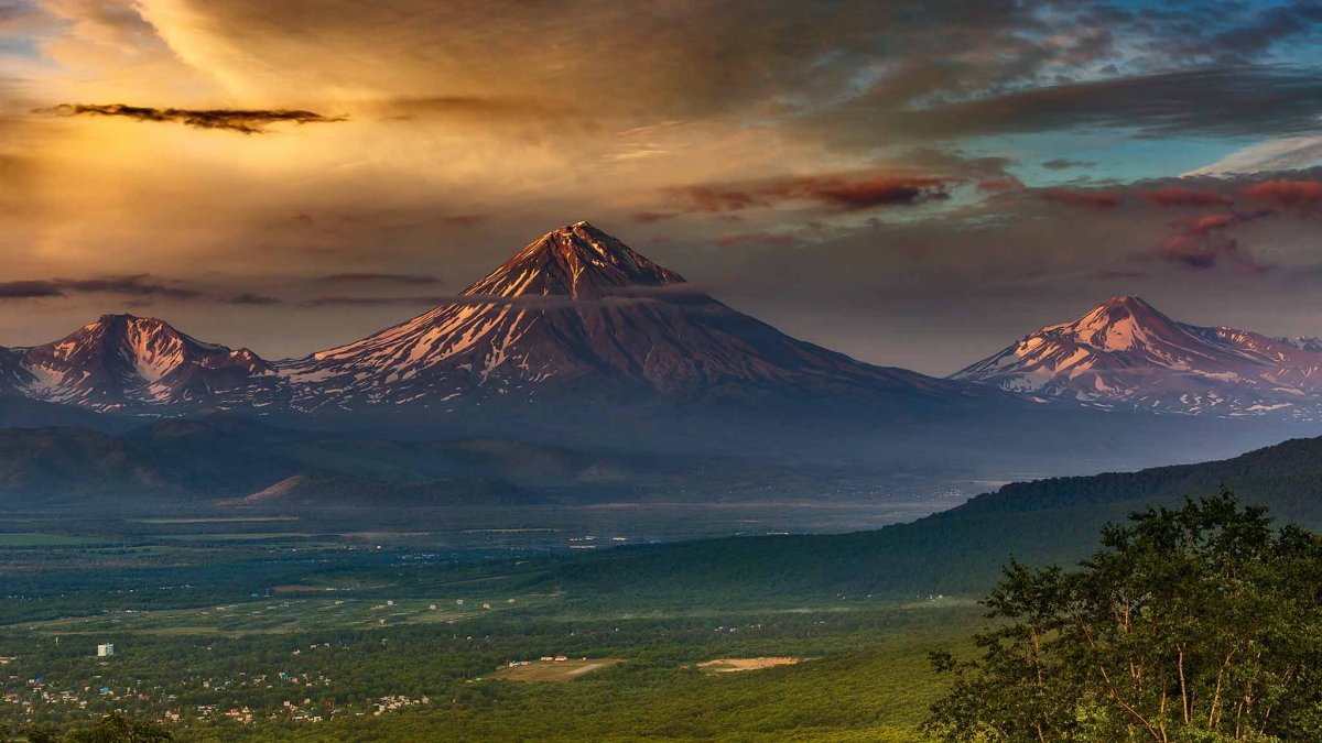 Камчатка Авачинский вулкан рассвет