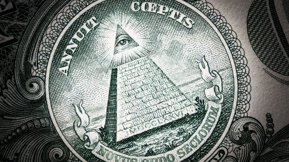 Пирамида на однодолларовой купюре