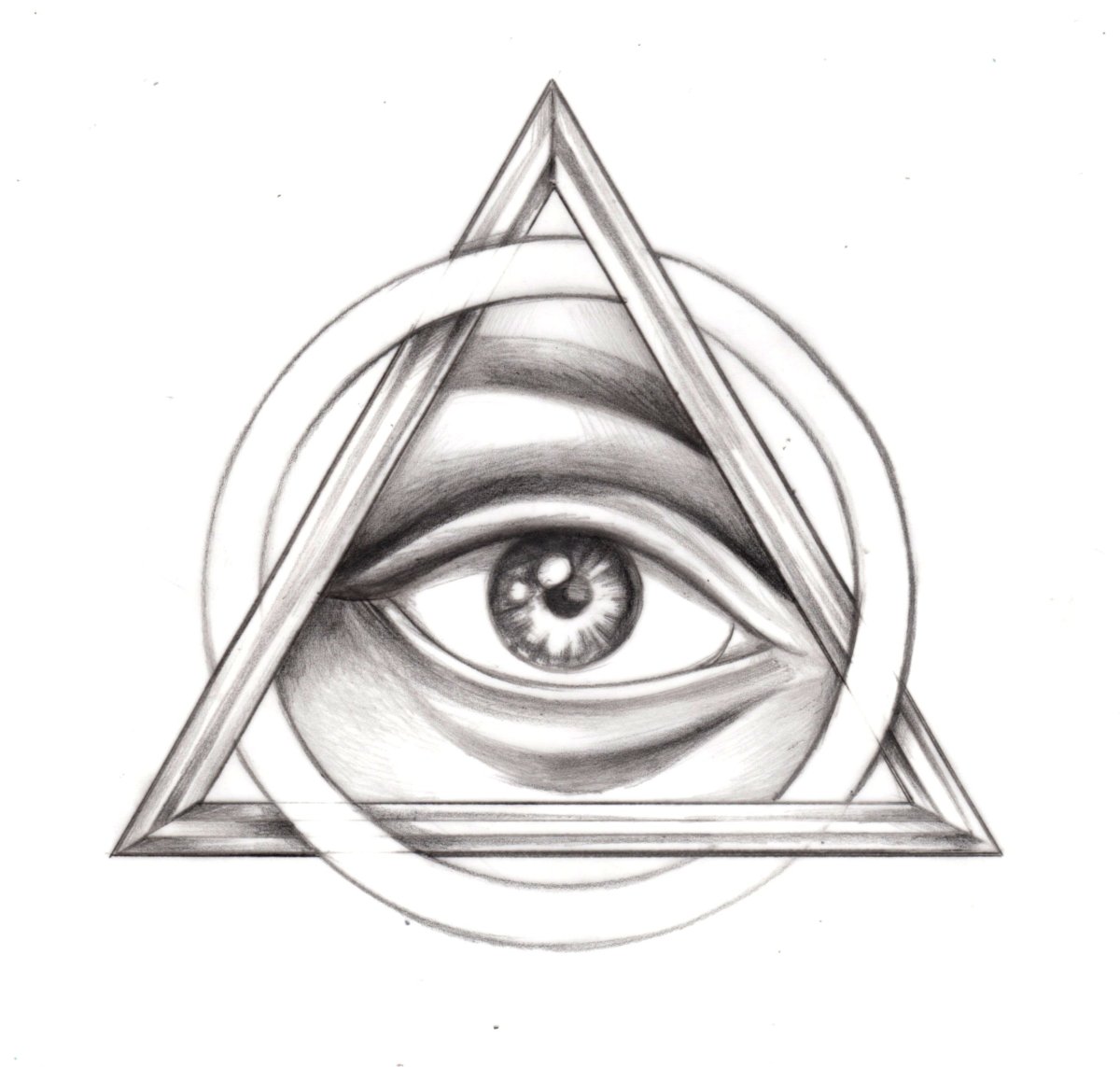 Tattoo глаз гора Всевидящее око