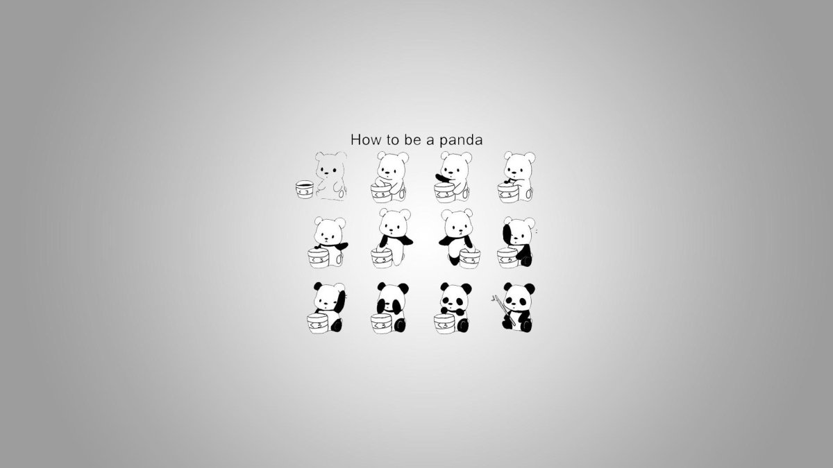 Панда на рабочий стол