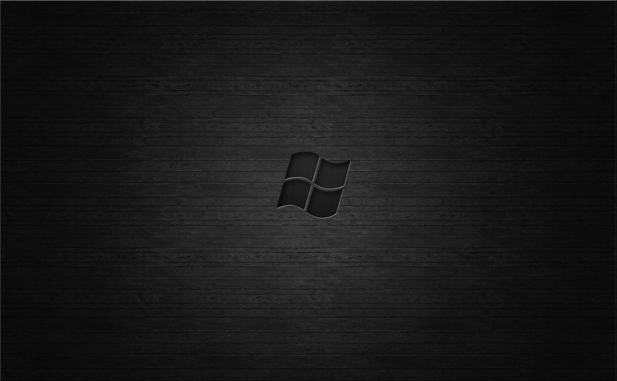 Черный рабочий стол