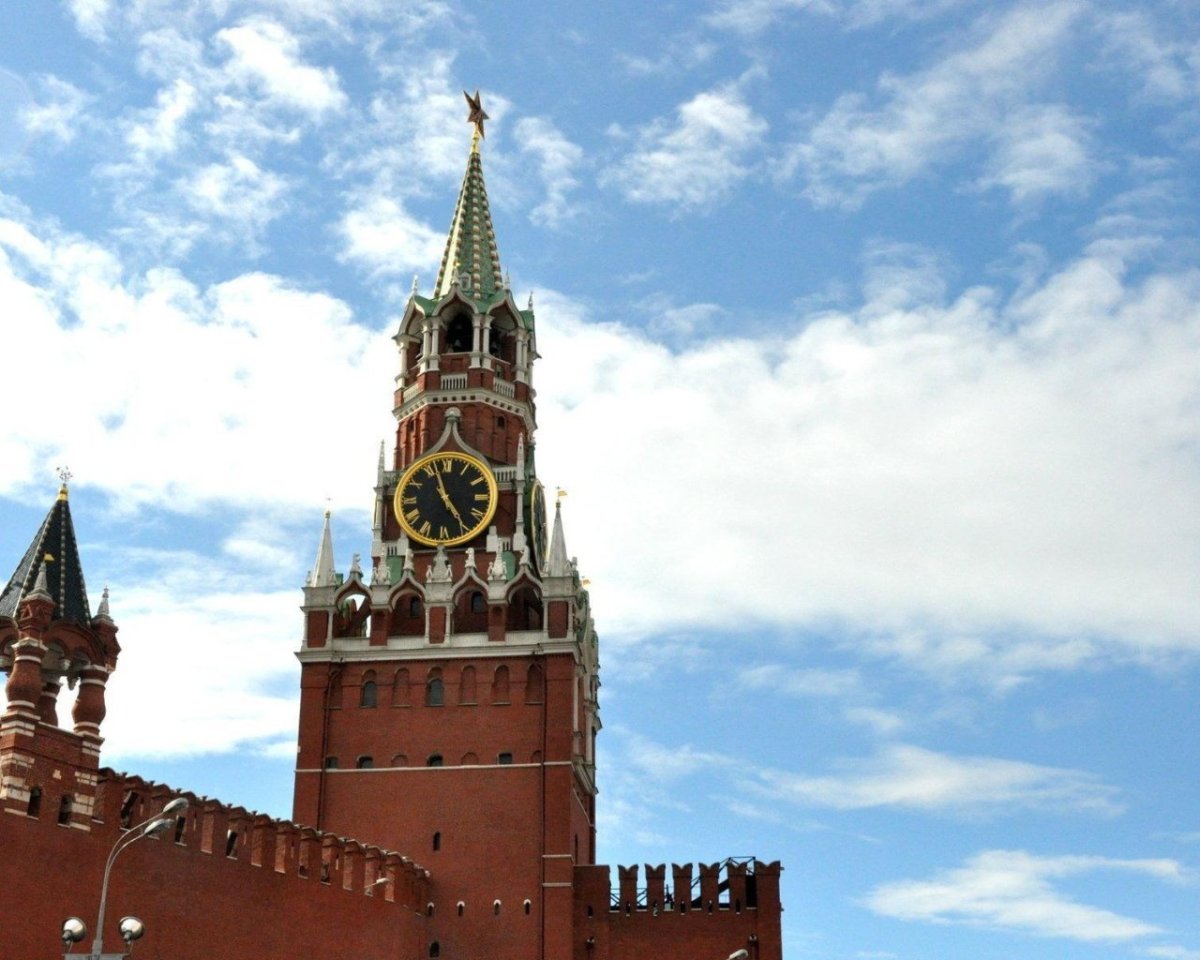 Красная площадь Москва ночью