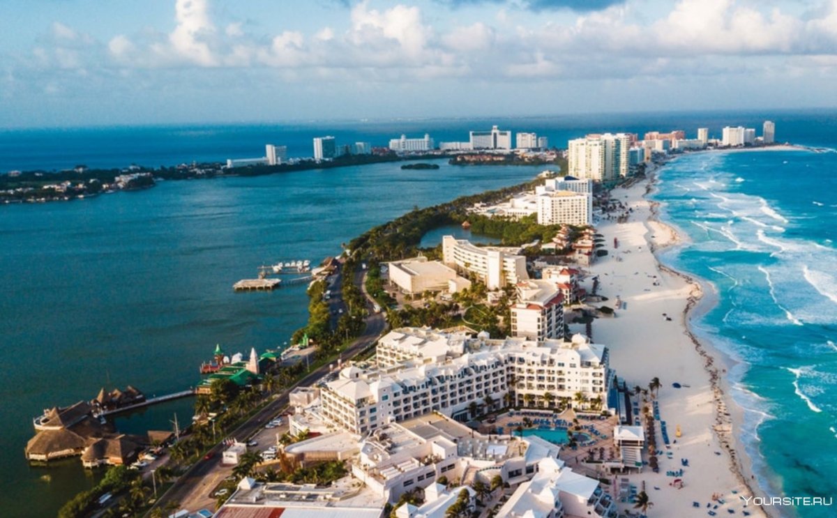 Cancun Мексика океан