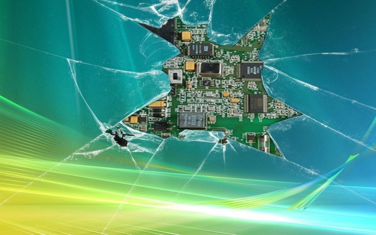 Разбитый монитор