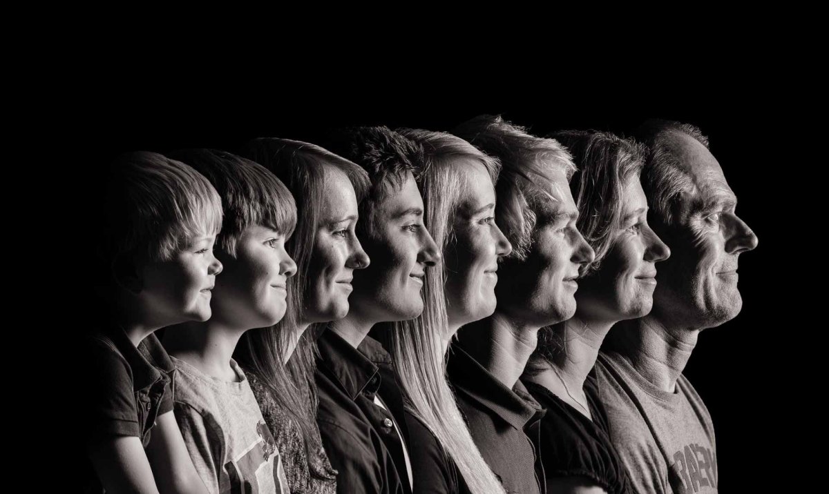 Разные поколения людей