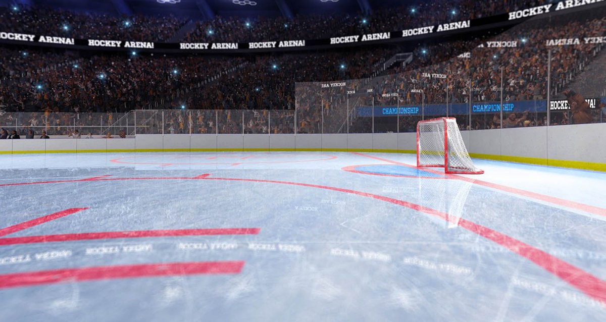 Хоккейная разметка на льду