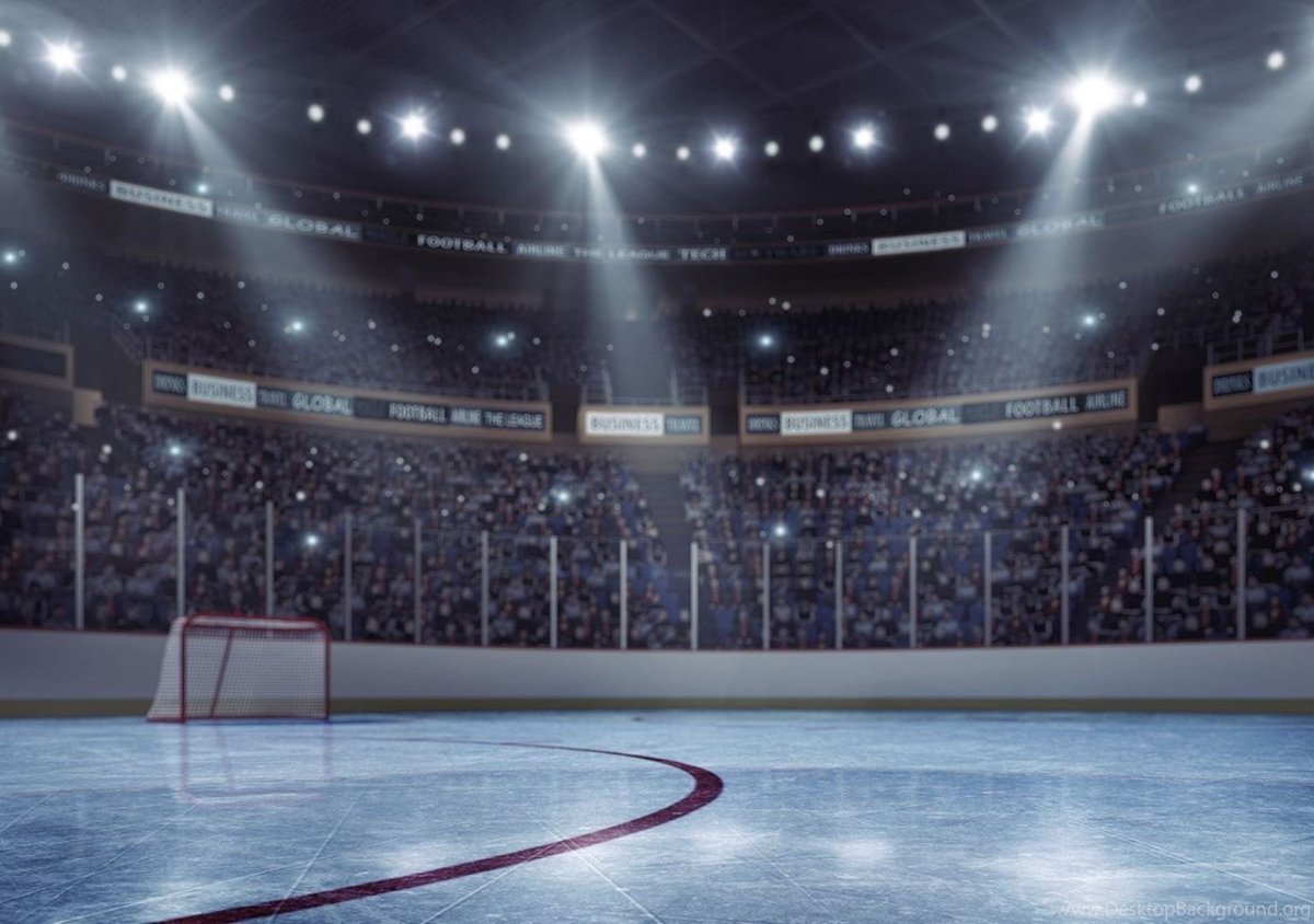 Хоккеист на белом фоне