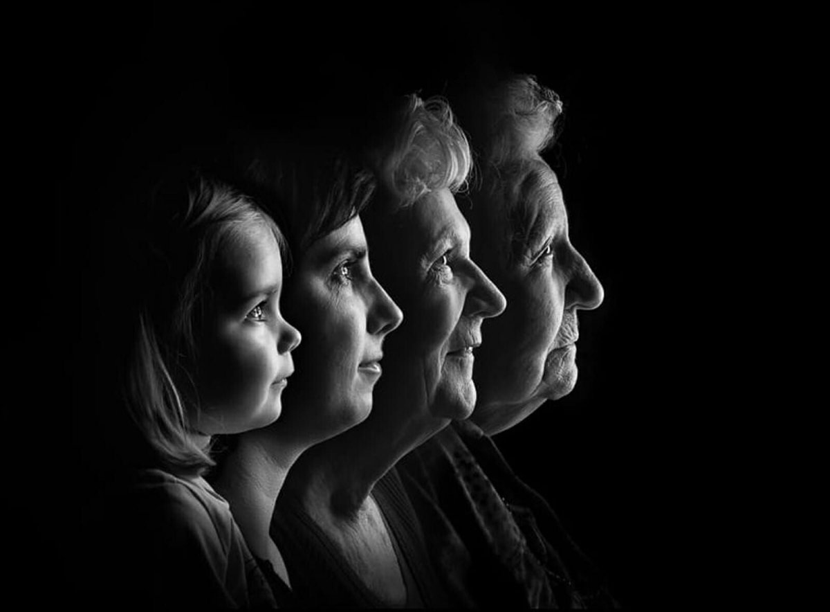 Фотосессия три поколения