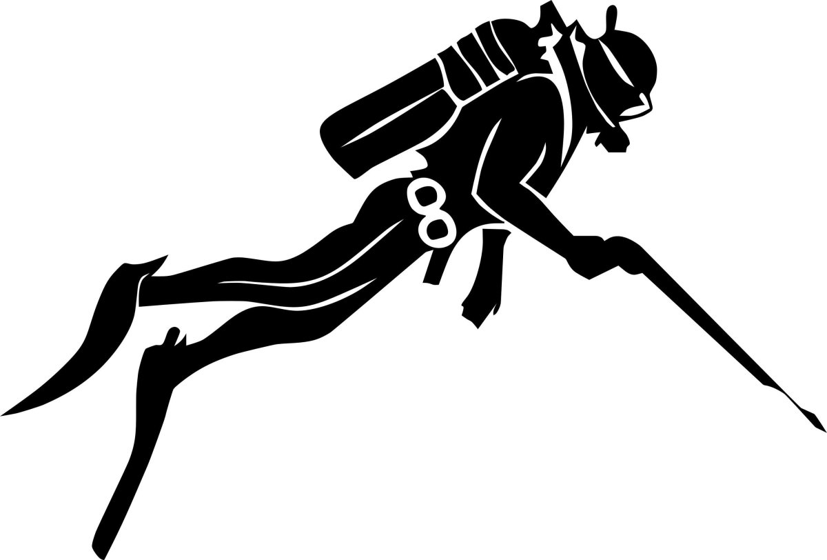 Наклейка подводный охотник