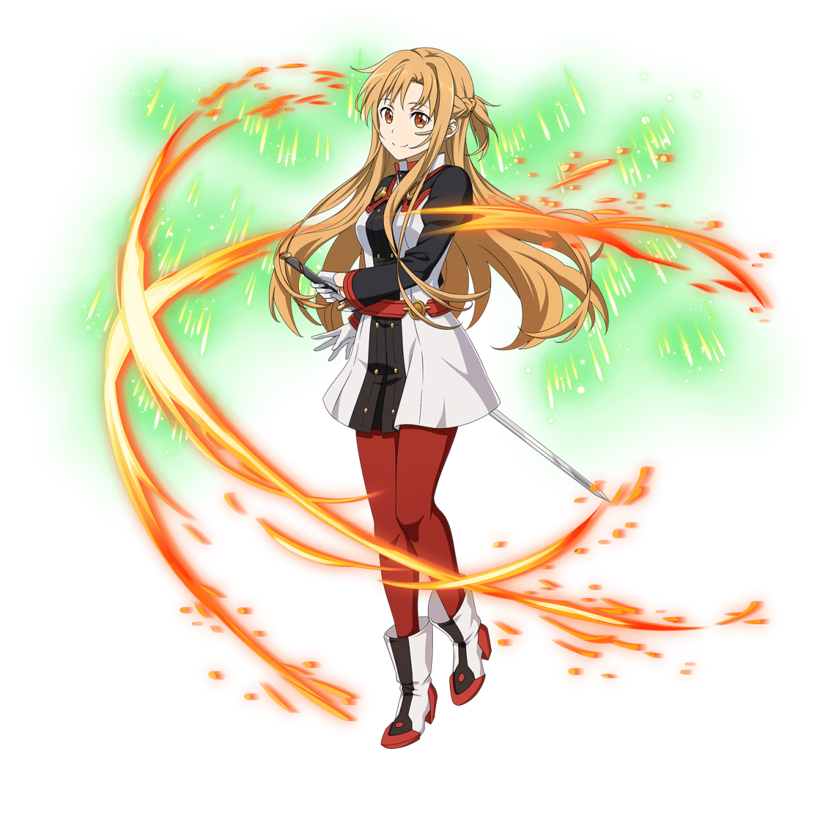 Асуна в купальнике с прозрачным фоном для фотошопа