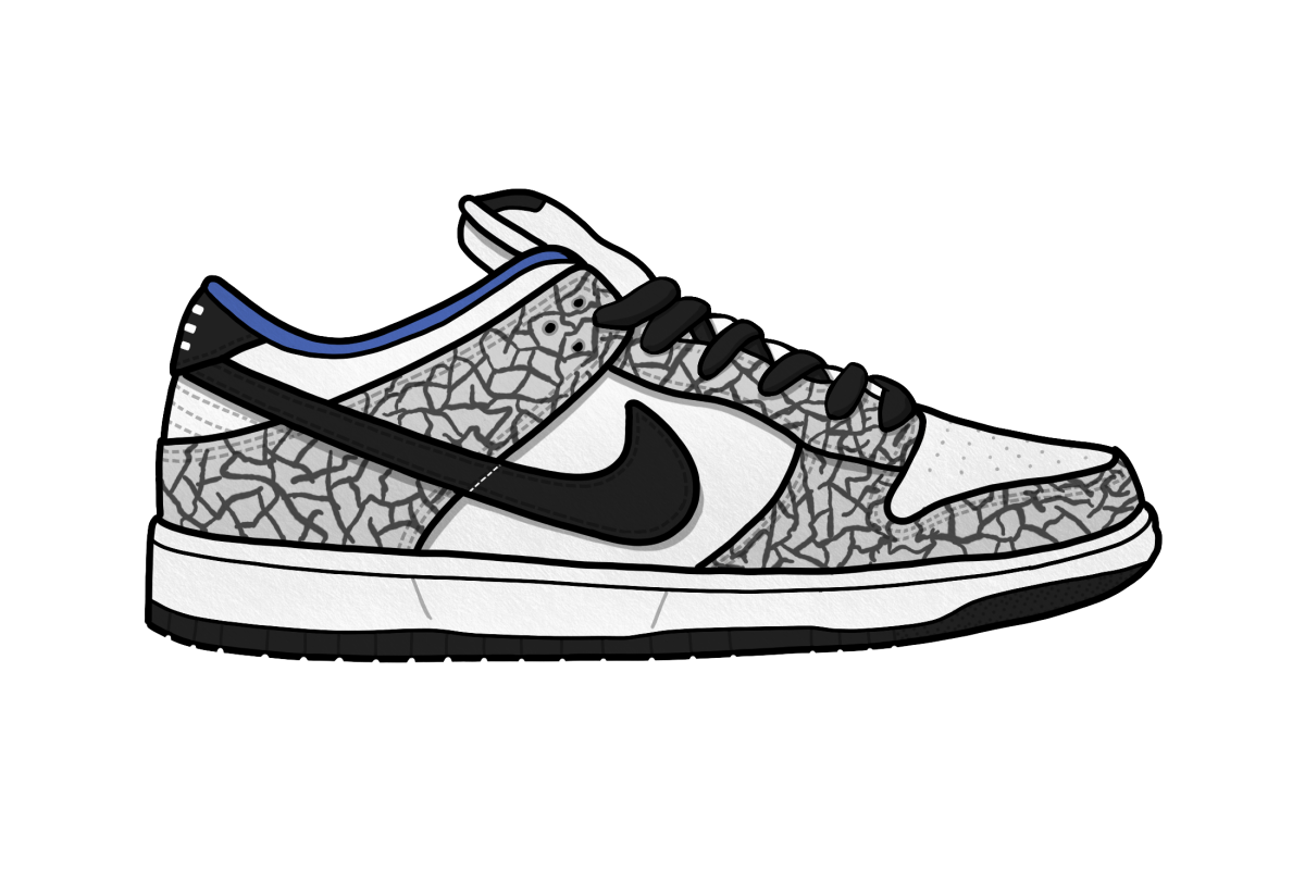 Кроссовки найк данк Лоу контур