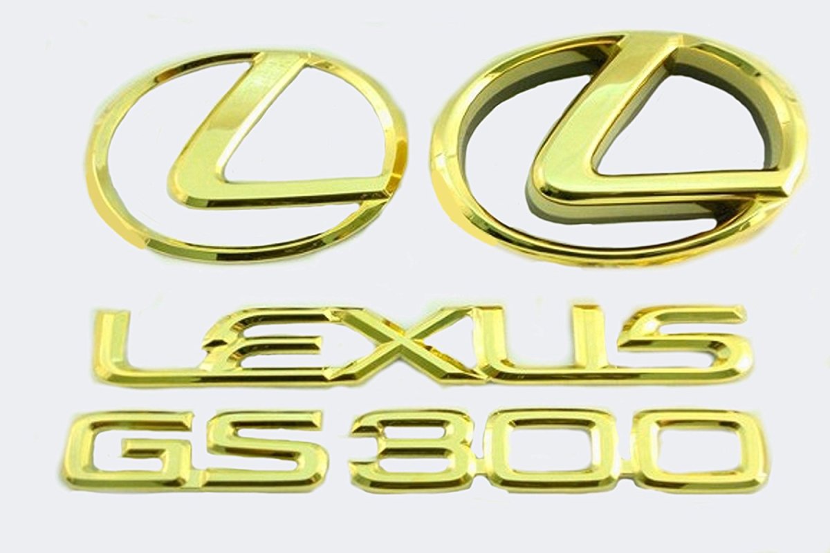 Значки Lexus rx300 золотые