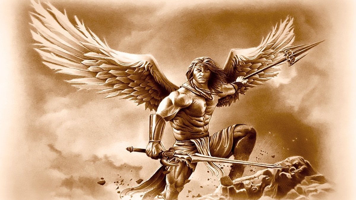 Архангел Михаил с огненным мечом