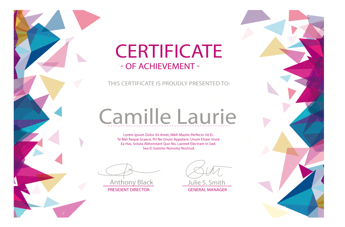 Нежный фон для сертификата