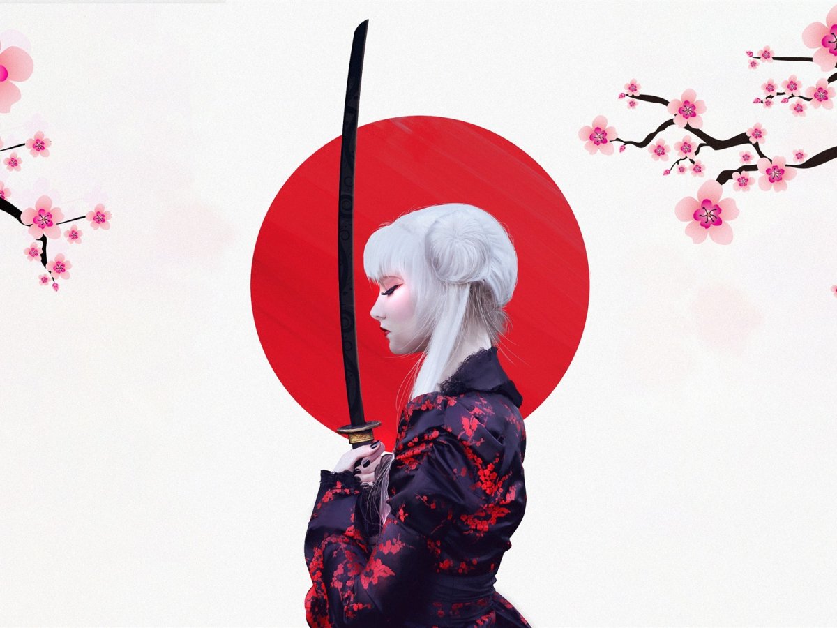 Катана кимоно Сакура