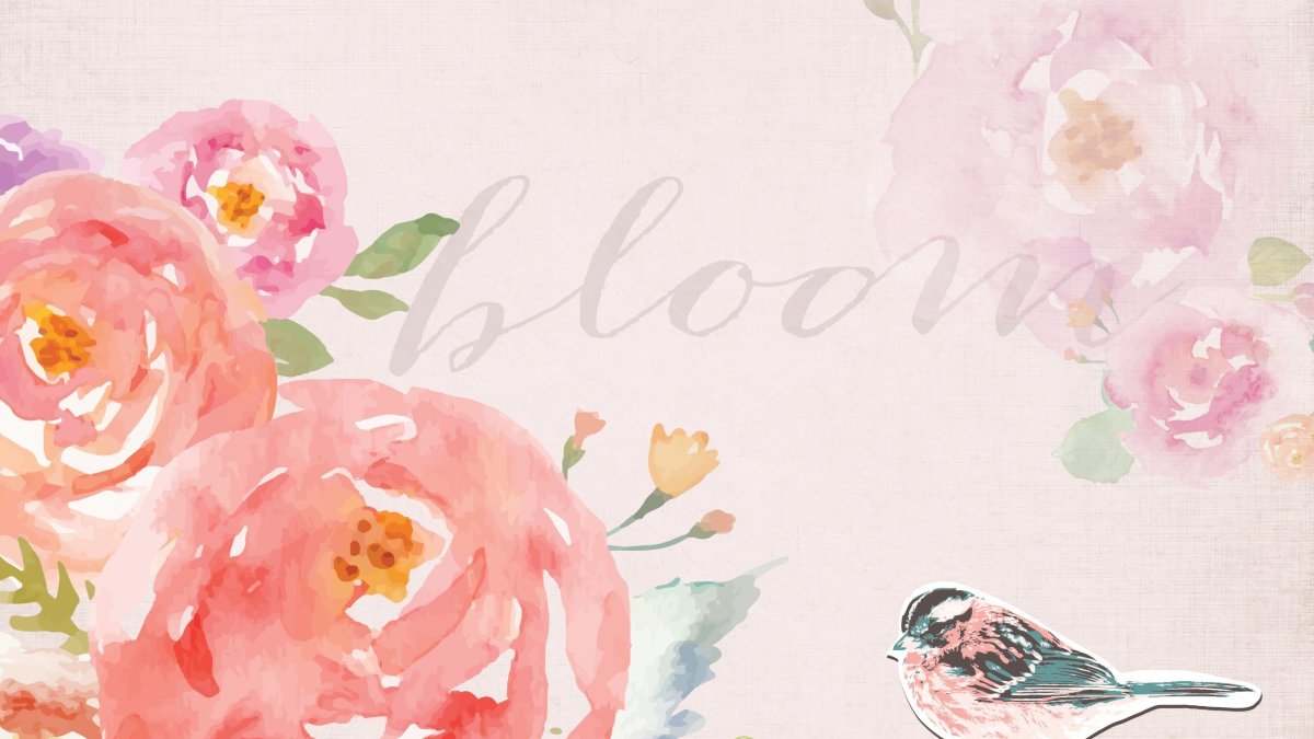 Акварельные цветы для пригласительных