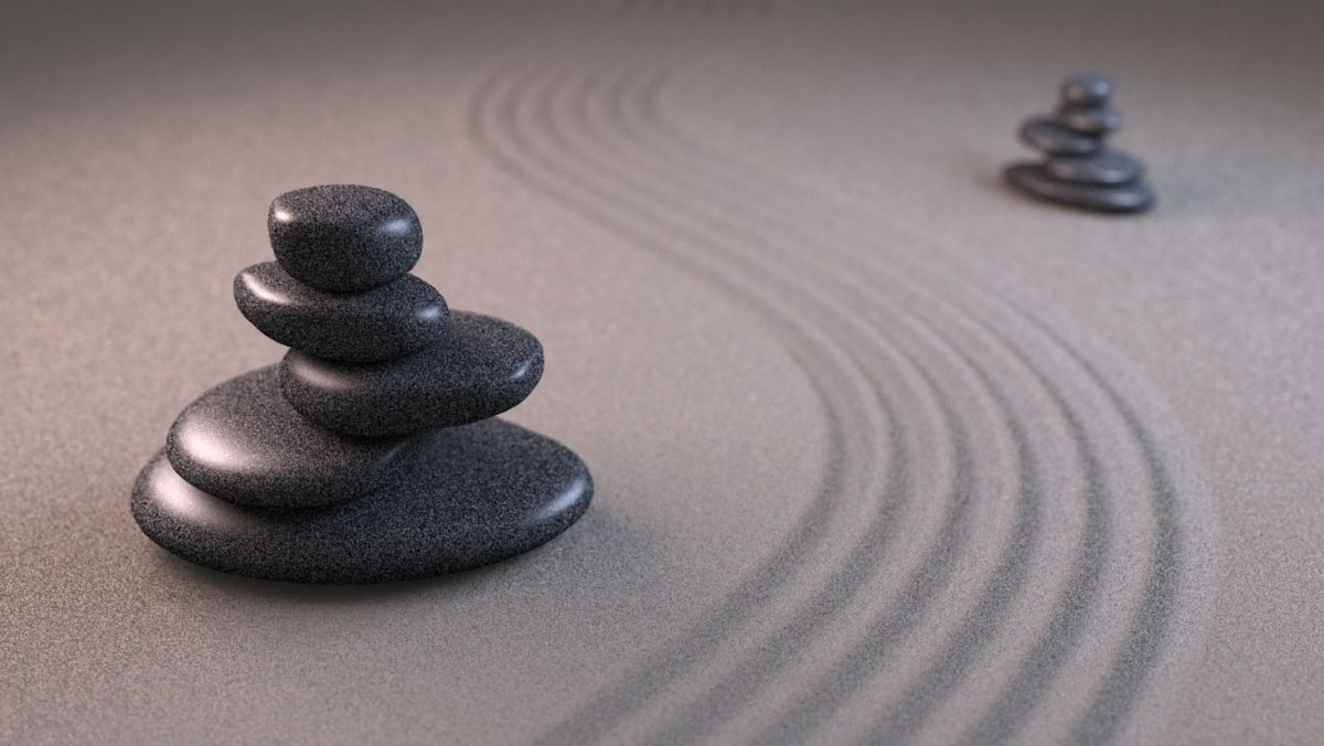 Фотообои камни на песке