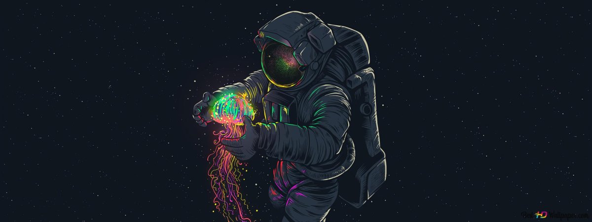 Обои космонавт в космосе