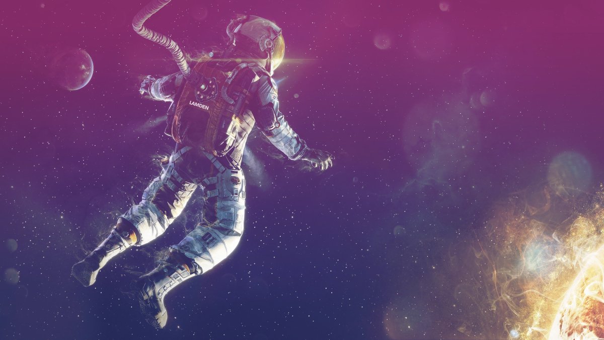 Заставка космонавт