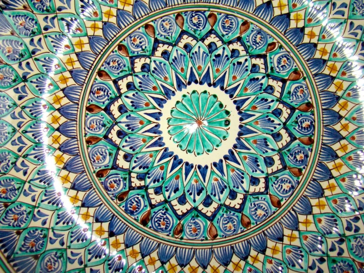 Поливная керамика в Самарканде