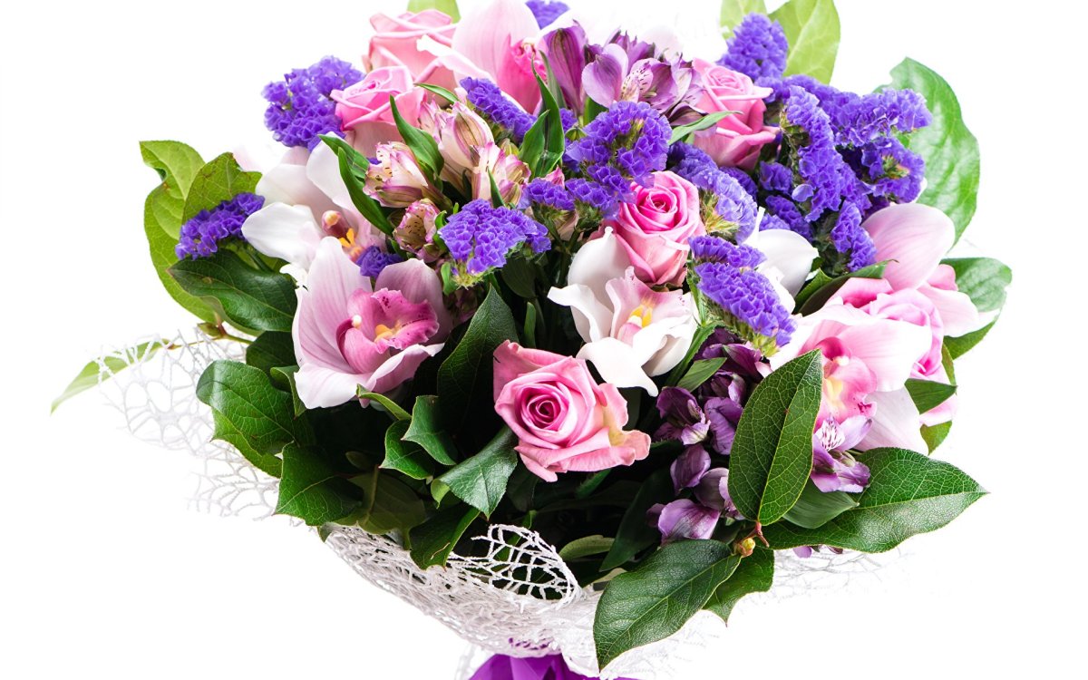 Букет на белом фоне