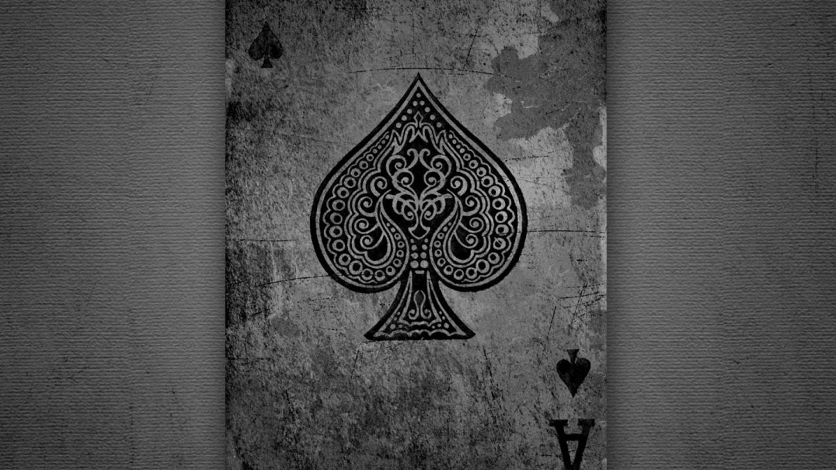 Пиковый туз на обои