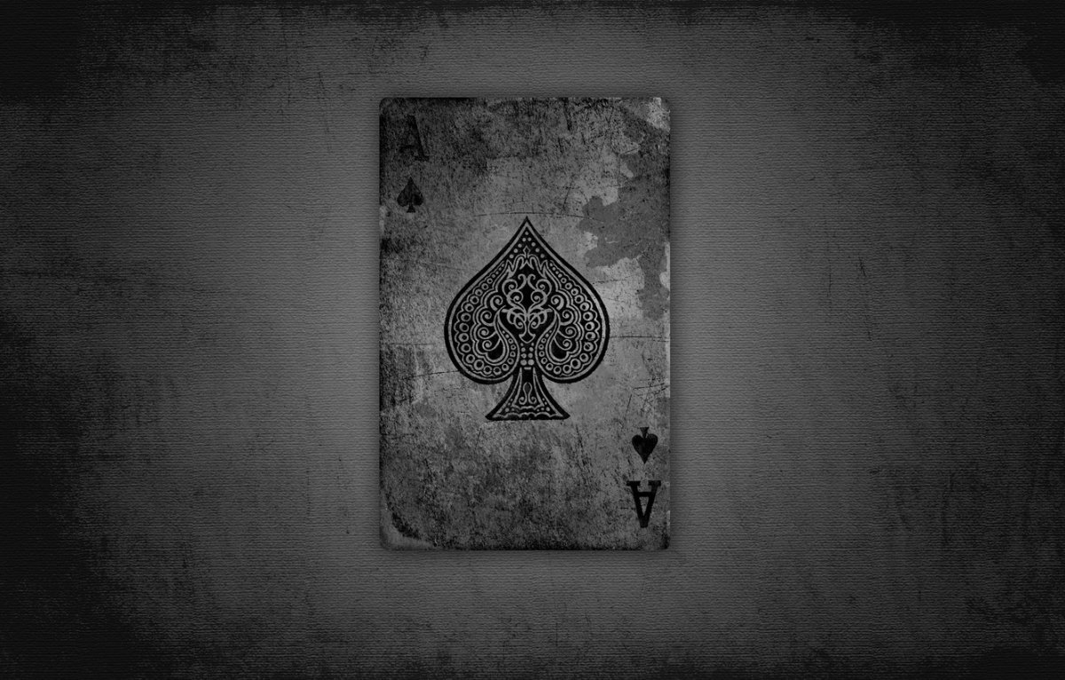 Карта туз пик