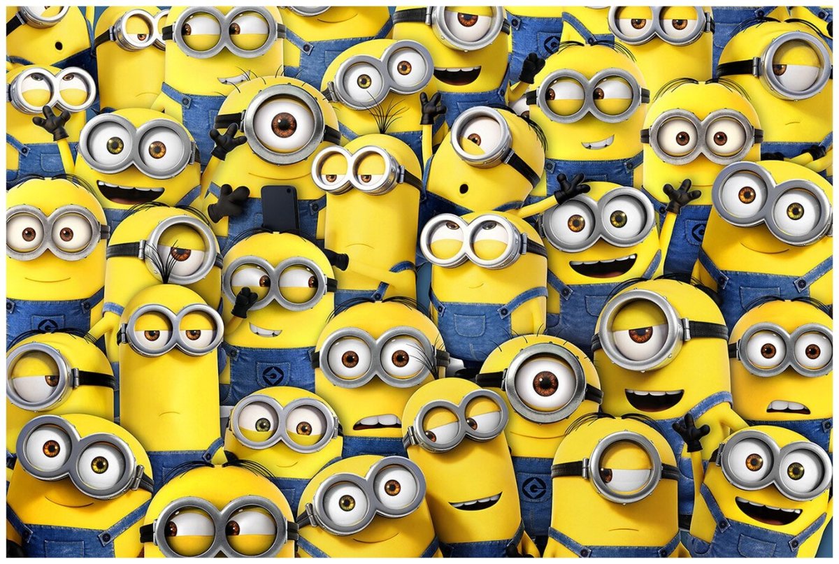 Миньон выглядывает