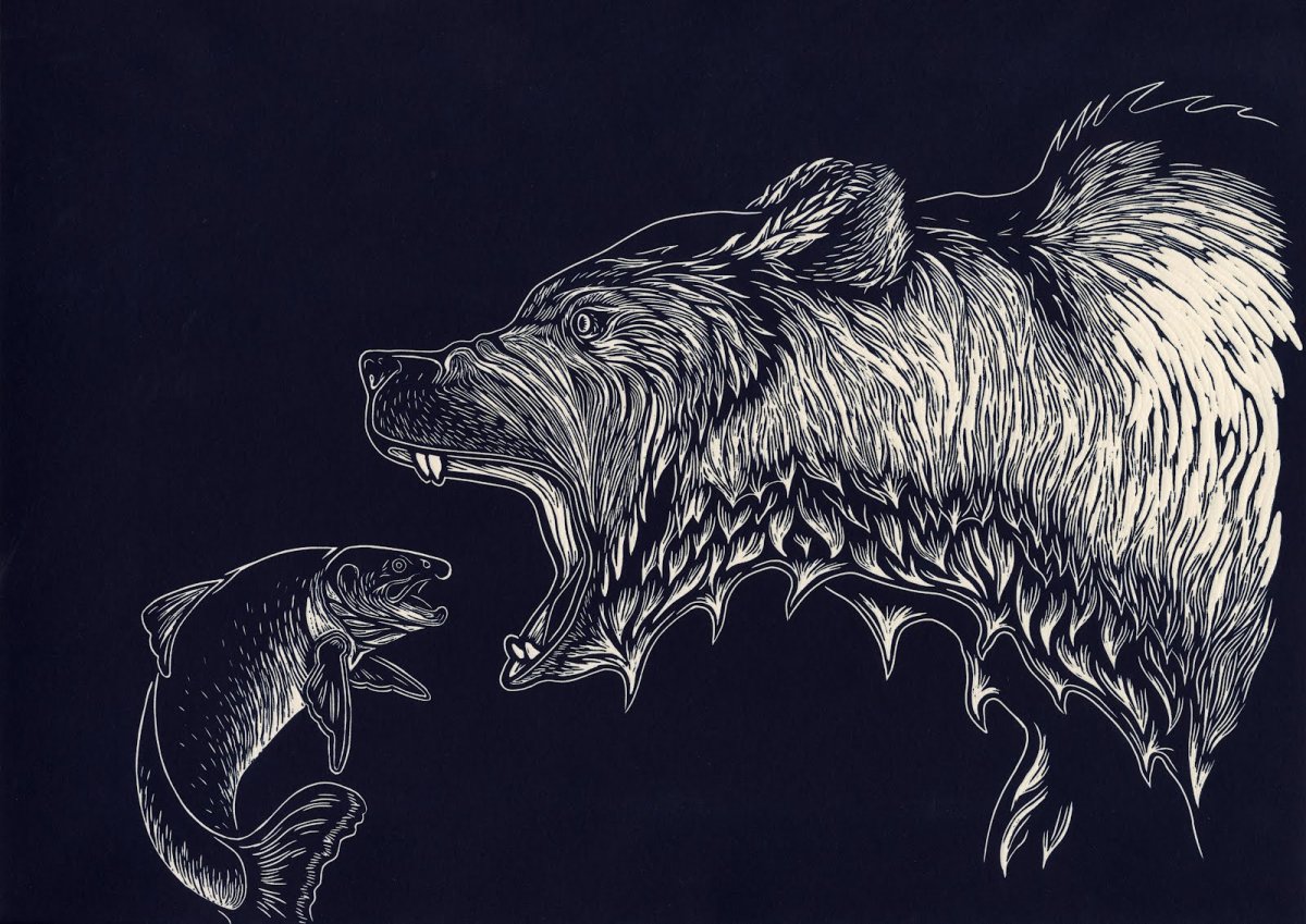 Медведь для травления