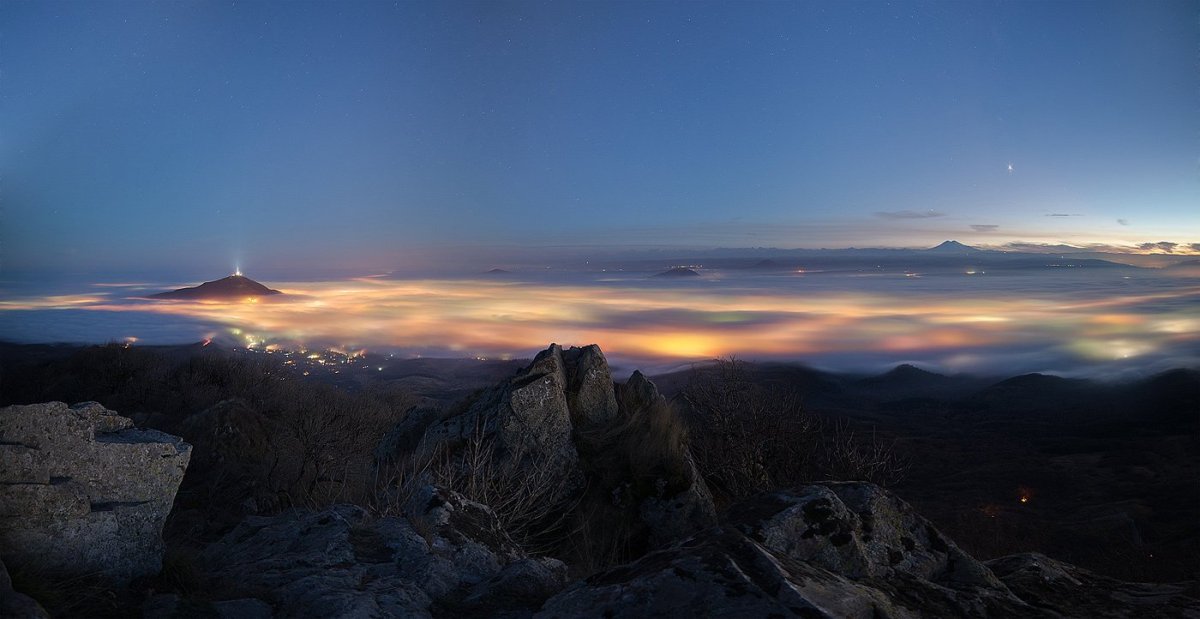 Пятигорск Бештау ночь