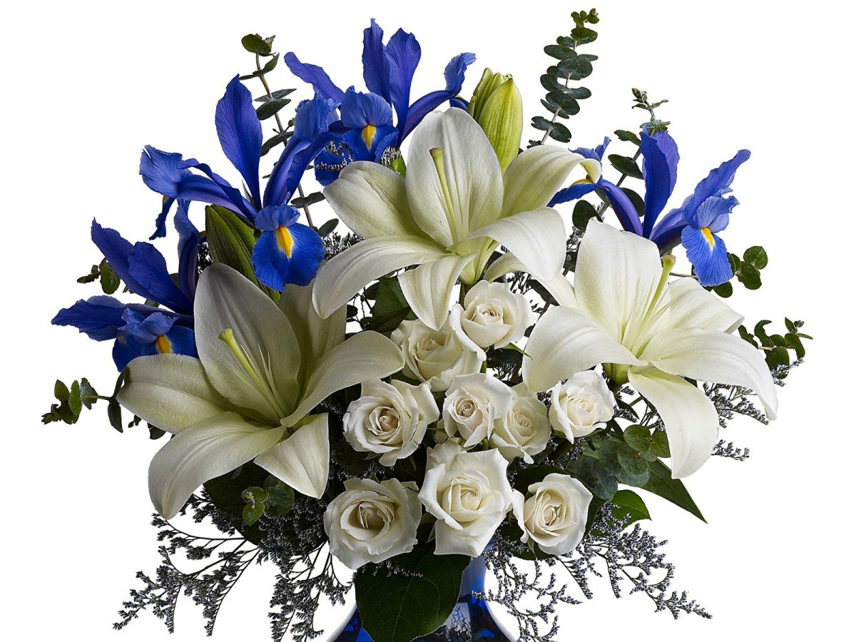 Букет "Лилия и ирисы"