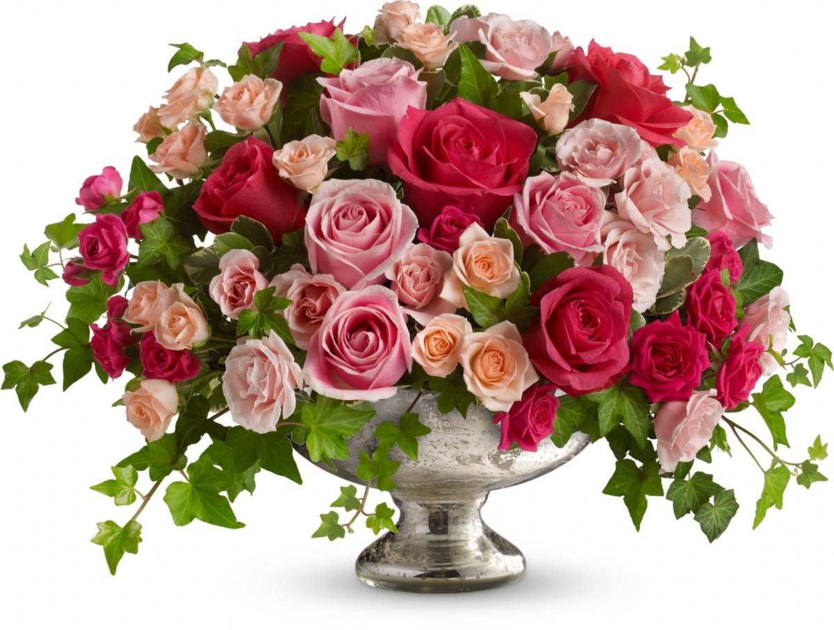 Красивые композиции из роз