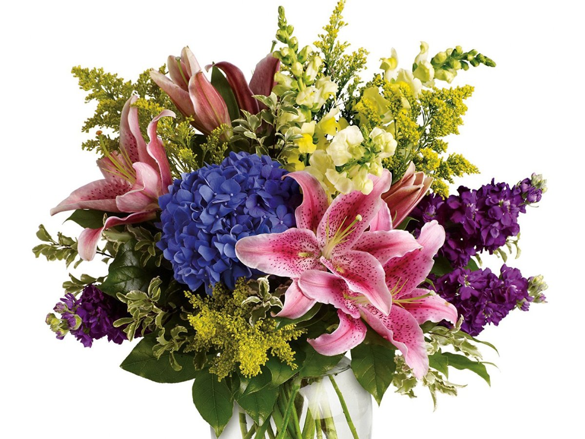 Букет на белом фоне