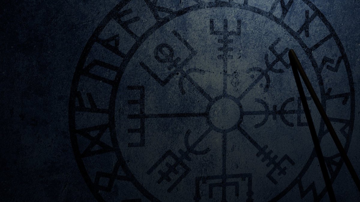 Скандинавские руны обои