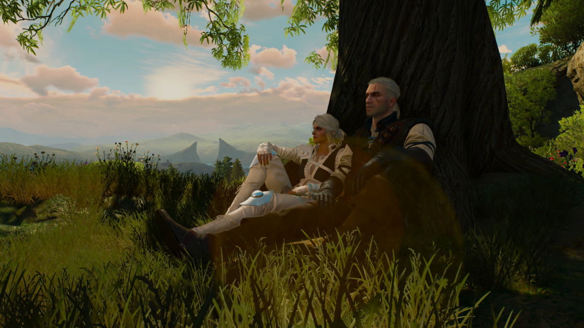 Ведьмак 3 Дикая охота Геральт и Цири