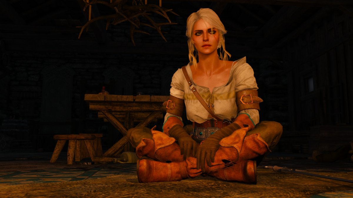 Ведьмак 3 Дикая охота Цири без полотенца